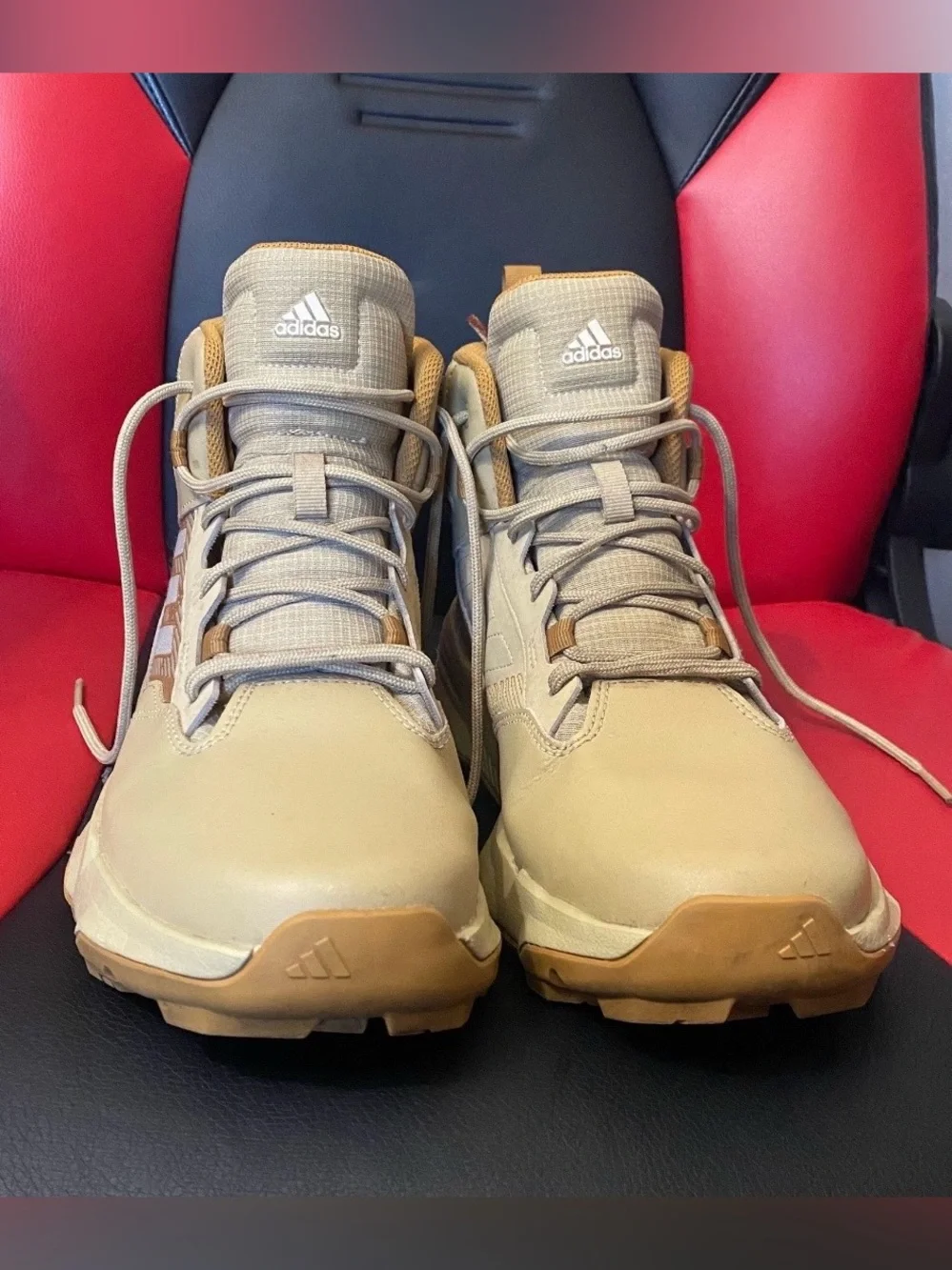 adidas Terrex Men’s Tan and Brown Hiking Boots